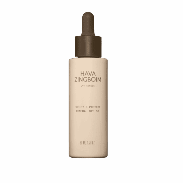 קרם הגנה מינרלי חווה זינגבוים Purify & Protect SPF 50 לעור שמן