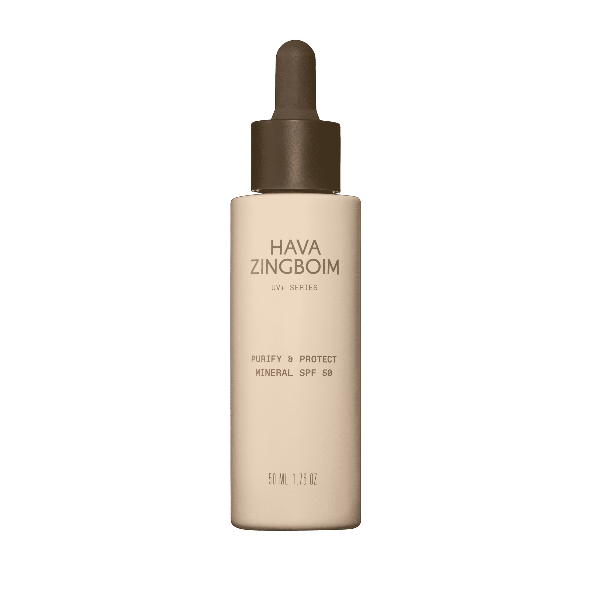 קרם הגנה מינרלי חווה זינגבוים Purify & Protect SPF 50 לעור שמן